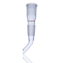 Laboy Glass Adapter With Curved Drip Tube and Standard Taper Joint