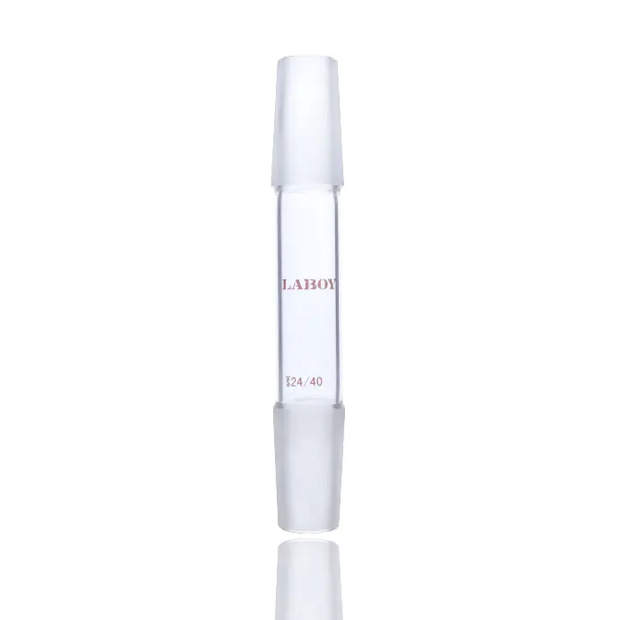 Laboy Glass Connecting Adapter With Two Inner Joint