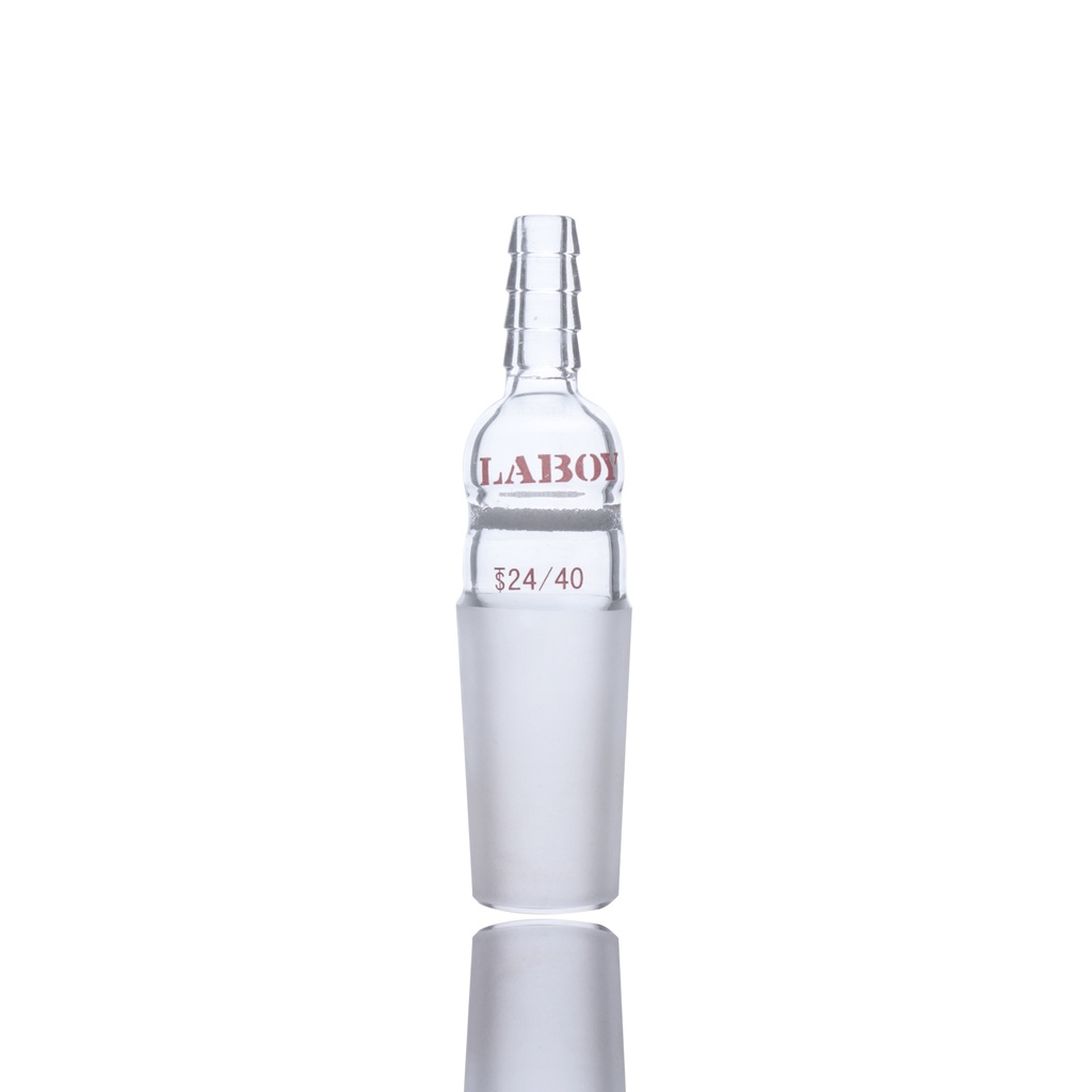 Laboy Glass Vacuum Adapter Straight With Inner Joint And Fritted Disc