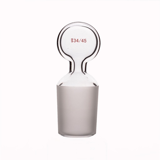Laboy Glass Penny-Head Hollow Glass Stopper with Closed Bottom