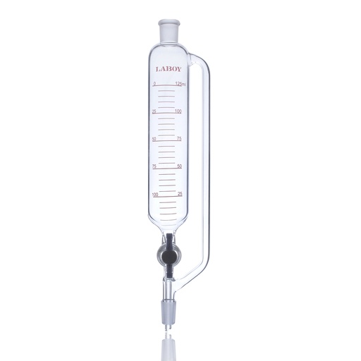 Laboy Pressure Equalizing Funnel with Graduated Cylinder and PTFE Stopcock