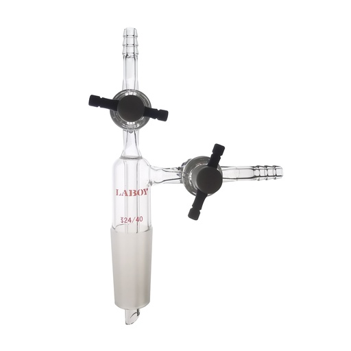 [HMA120003] Laboy Glass Vacuum Transfer Adapter 24/40 Glass Joint Lab Glassware Laboy Glass